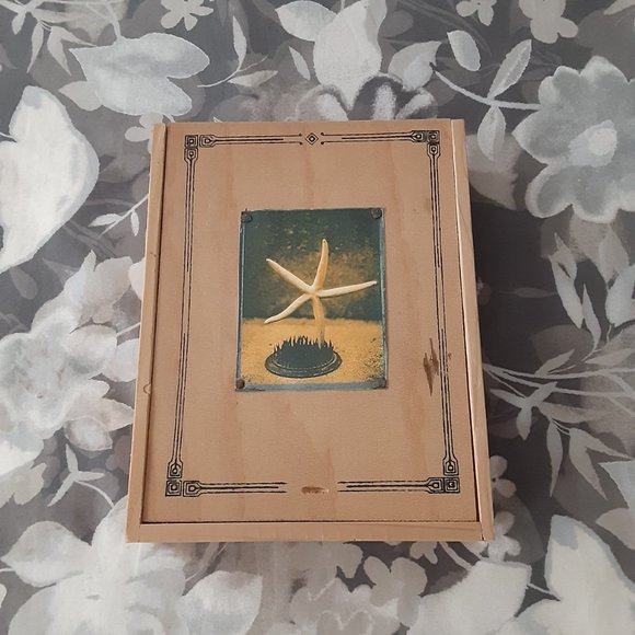 "Starfish" Stationary in wooden Box - Picture 2 of 8